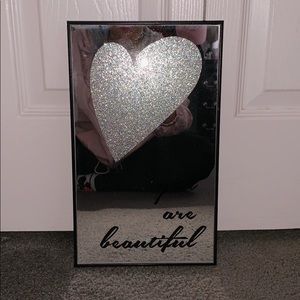 “You are beautiful” mirror